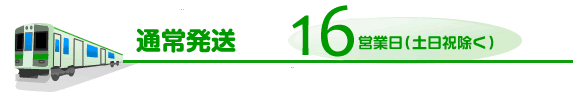 通常発送　16営業日（土日祝除く）