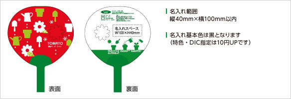 既製品名入れ範囲